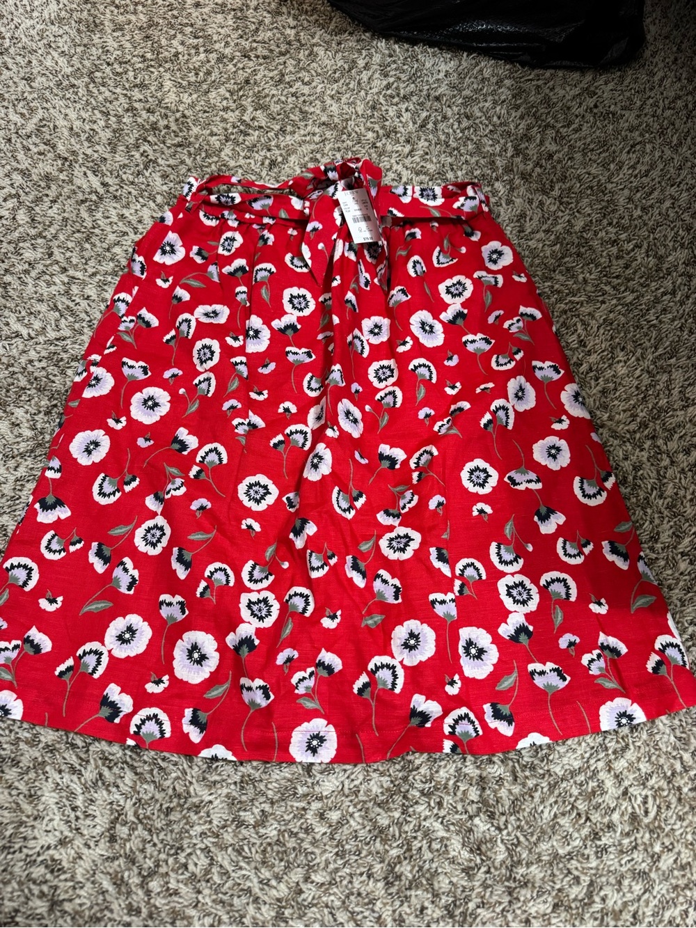 NWT JCREW Floral A-Line Midi Skirt